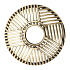 Yankee Candle Crosshatch Messing Fancy Brass Ring für mittelgroße und große Duftkerzen Classic Illuma Deckel