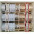 Nekupto Weihnachtsband, Beige - Baum, Stern, Geschenk 15 mm x 3 m YM 008 1 Stück