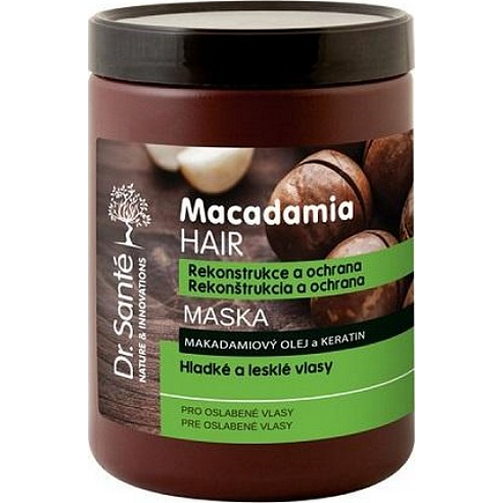 DR. Santé Macadamia Hair Macadamia Öl- und Keratinmaske für geschwächtes Haar 1 l