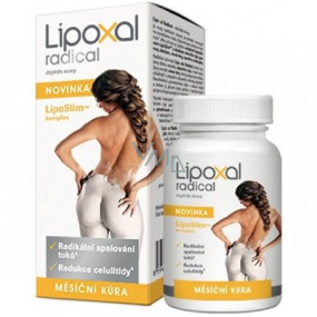 Lipoxal Radical LipoSlim-Komplex aus radikaler Fettverbrennung, Cellulite-Reduktion, Nahrungsergänzung, monatliche Behandlung 90 Tabletten