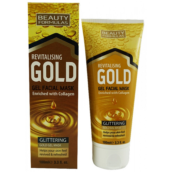 Beauty Formulas Gold Gesichtsmaske mit Kollagen 100 ml