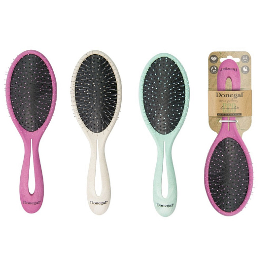 Donegal Eco Brush Biologisch abbaubare ovale Haarbürste 1 Stück, mehr Farben 1276