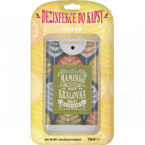 Albi Desinfektion in einer Tasche mit dem Geruch von Zitrone Mom 15 ml