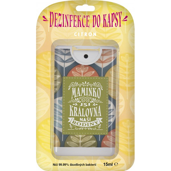 Albi Desinfektion in einer Tasche mit dem Geruch von Zitrone Mom 15 ml
