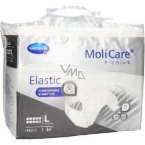MoliCare Premium Elastic L 115 - 145 cm, 10 Tropfen Inkontinenzslips für mittlere bis schwere Inkontinenz 14 Stück