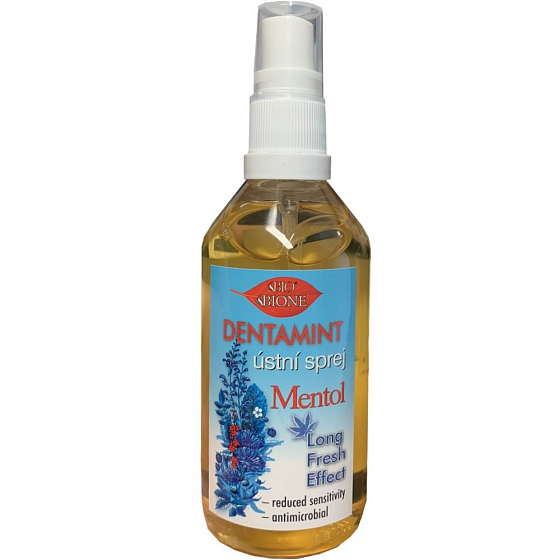 Bione Cosmetics Dentamint Menthol Long Fresh Effect Mundspray 115 ml