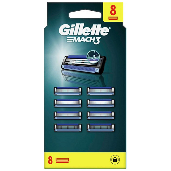 Gillette Mach3 Ersatzköpfe 8 Stück, für Männer