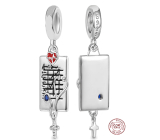 Charme Sterling Silber 925 Arzt Stethoskop, Kreuz, Anhänger am Armband Beschäftigung
