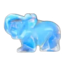 Opalit Elefantenanhänger Naturstein, handgeschliffene Figur 1,8 x 2,5 x 8 mm, Stein der Wünsche und Hoffnung