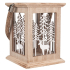 Holzdekoration mit Winterlandschaft zum Aufstellen 13 x 13 x 17,5 cm