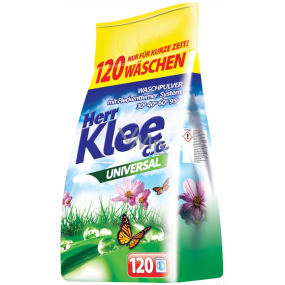 Herr Klee Universal prací prášek na bílé i barevné prádlo 120 dávek 10 kg