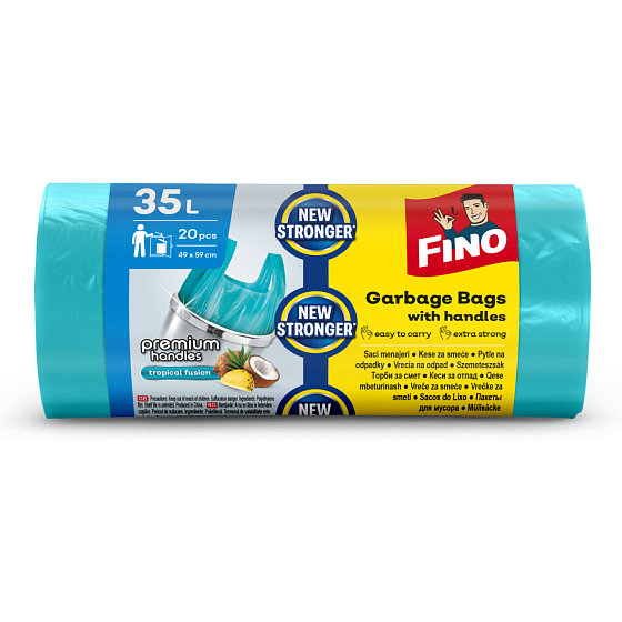 Fino Müllsäcke mit Griffen, 35 L