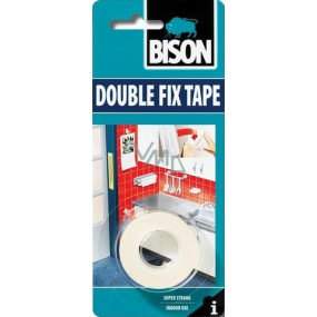 Bison Double Fix Tape doppelseitiges Klebeband 1,5 mx 19 mm