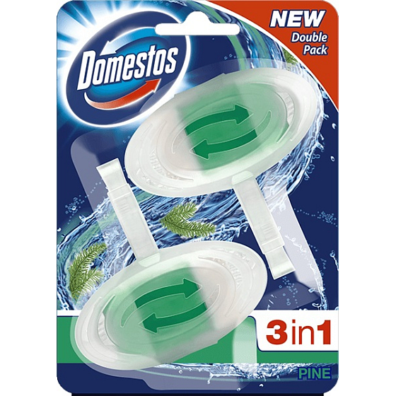 Domestos 3in1 Kiefer WC Toilettenblock 2 x 40 g