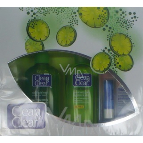 Clean & Clear Reinigungsemulsion 200 ml + Lotion 200 ml + Lippenbalsam 4,9 g, Kosmetikset