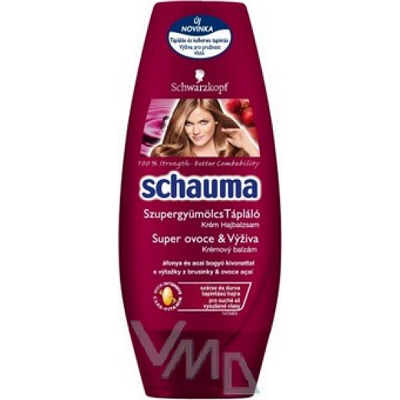 Schauma Super Fruit & Nutrition trockener Haarbalsam pflegt und bringt Glanz zurück 200 ml