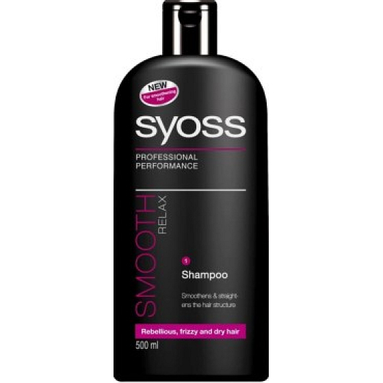 Syoss Smooth Relax Intensives und glättendes Shampoo gegen Frizz 500 ml