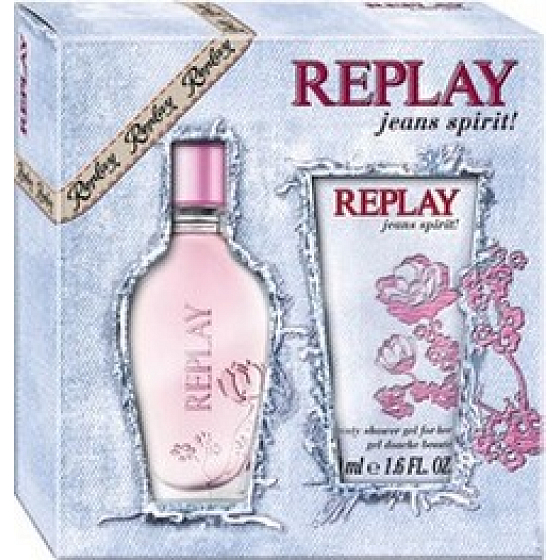 Replay Jeans Spirit! Frau Eau de Toilette 20 ml + Duschgel 50 ml, Geschenkset