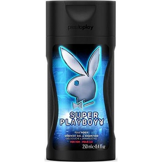 Playboy Super Playboy für Ihn 2in1 Duschgel und Shampoo 250 ml