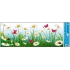Fensterfolie ohne Leim Wiesen Gänseblümchen Streifen 60 x 22, 5 cm