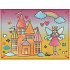 Magische Wassermalerei mit Pinsel Prinzessin mit Burg 20 x 15 cm