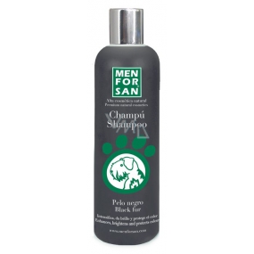 MenForSan Hebt das schwarze natürliche Shampoo für Hunde 300 ml hervor