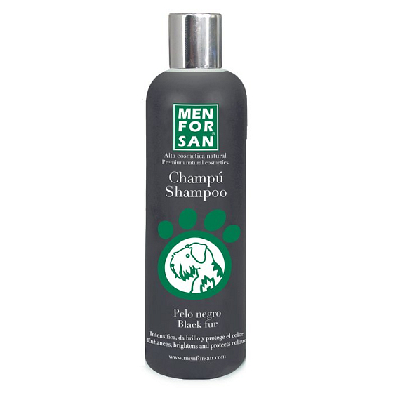 MenForSan Hebt das schwarze natürliche Shampoo für Hunde 300 ml hervor
