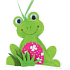 Frosch aus hängendem Stoff 8 cm