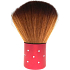 Kosmetikpinsel mit synthetischen Borsten für Puder roter Griff 7 cm 30450