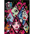 Ditipo Geschenk Papiertüte 18 x 10 x 22,7 cm Disney Monster Hight schwarz-pink