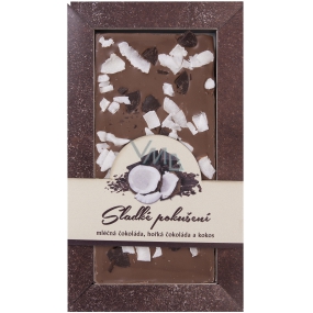 Böhmen Geschenke Milch dunkle Schokolade Süße Versuchung Kokosnuss handgemacht 80 g