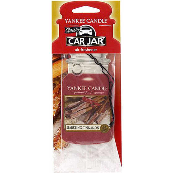 Yankee Candle Sparkling Cinnamon - Glitzernder klassischer Zimt-Papieranhänger 12 g