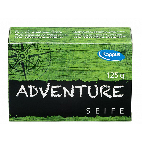 Kappus Adventure Luxus Herrentoilettenseife für Sportler und Outdoor 125 g