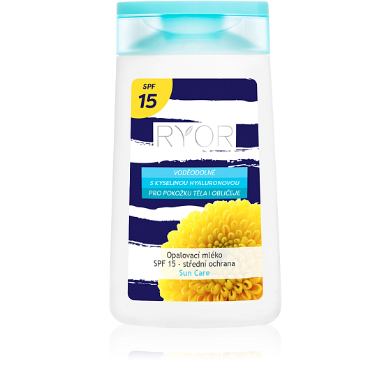 Ryor Sun Care SPF 15 wasserdicht mit Hyaluronsäure Sonnencreme 200 ml