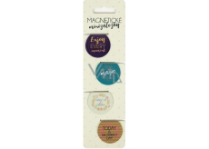 Albi Magnetic Mini Lesezeichen Texte Durchmesser 3 cm 4 Stück