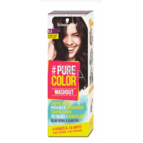 Schwarzkopf Pure Color Washout waschbare Haarfarbe 5.1 Rauchbraun Schwarzkopf Pure Color Washout waschbare Haarfarbe 5.1 Rauchbraun