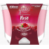 Glade Maxi Peaceful Rose & Wood mit dem Duft von Rhabarber-, Rosen- und Sandelholz-Duftkerze in Glas, Brenndauer bis zu 52 Stunden 224 g