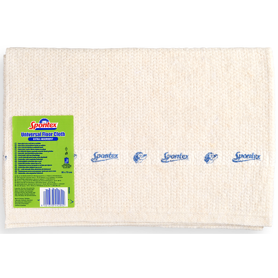 Spontex Universal extra saugfähiges Bodentuch ausgepackt 50 x 70 cm