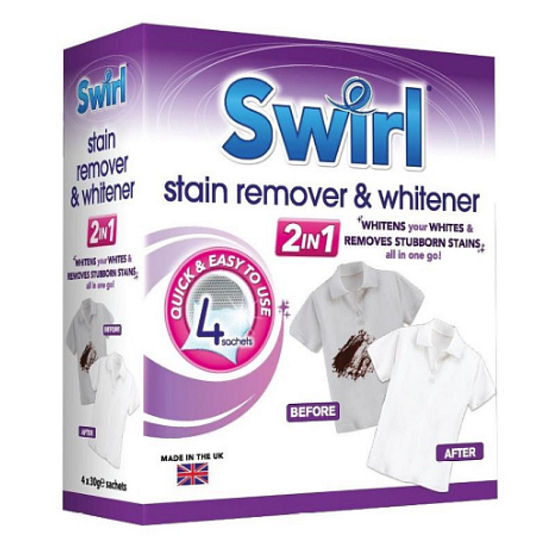 Wirbel 2in1 Fleckentferner und Wäschebleichbeutel 4 x 30 g