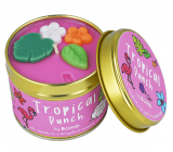 Bomb Cosmetics Tropical Punch Duftende natürliche, handgefertigte Kerze in einer Blechdose brennt bis zu 35 Stunden