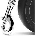 Flexi New Classic Original Tape Automatikleine für Hunde bis 15 kg, schwarz, S klein, Länge 5 m