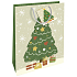 Nekupto Geschenk Papiertüte 32,5 x 26 x 13 cm Weihnachtsbaum WBL 1956 50