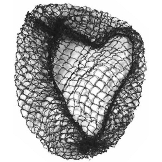 Haarnetz schwarz mit Gummiband 1 Stück