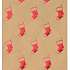 Zöwie Geschenkpapier 70 x 150 cm Weihnachten Shining Moments naturrot Strumpf