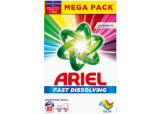 Ariel Fast Dissolving Color Waschpulver für Buntwäsche 80 Dosen 4,4 kg