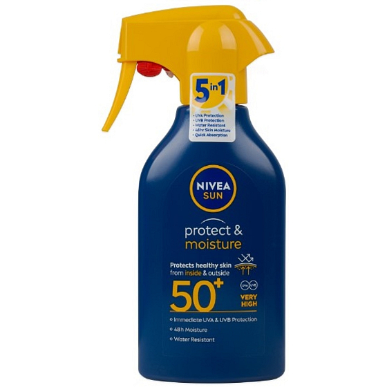 Nivea Sun Protect & Moisture OF 50+ Feuchtigkeitsspendendes Sonnenspray 270 ml
