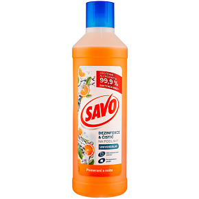 Savo Desinfektions- und Bodenreiniger Orange und Minze, 1 l