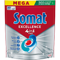 Somat Tabletten für Geschirrspüler Excellence 4in1 50 Stück