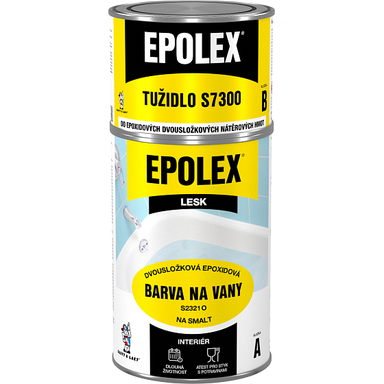 EPOLEX Lack für Badewannen S2321O + Härter S7300, 940 g