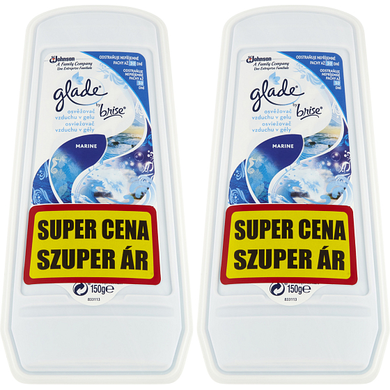 Glade Lufterfrischer Gel Pure Clean Marine Duo-Pack 2× 150 g